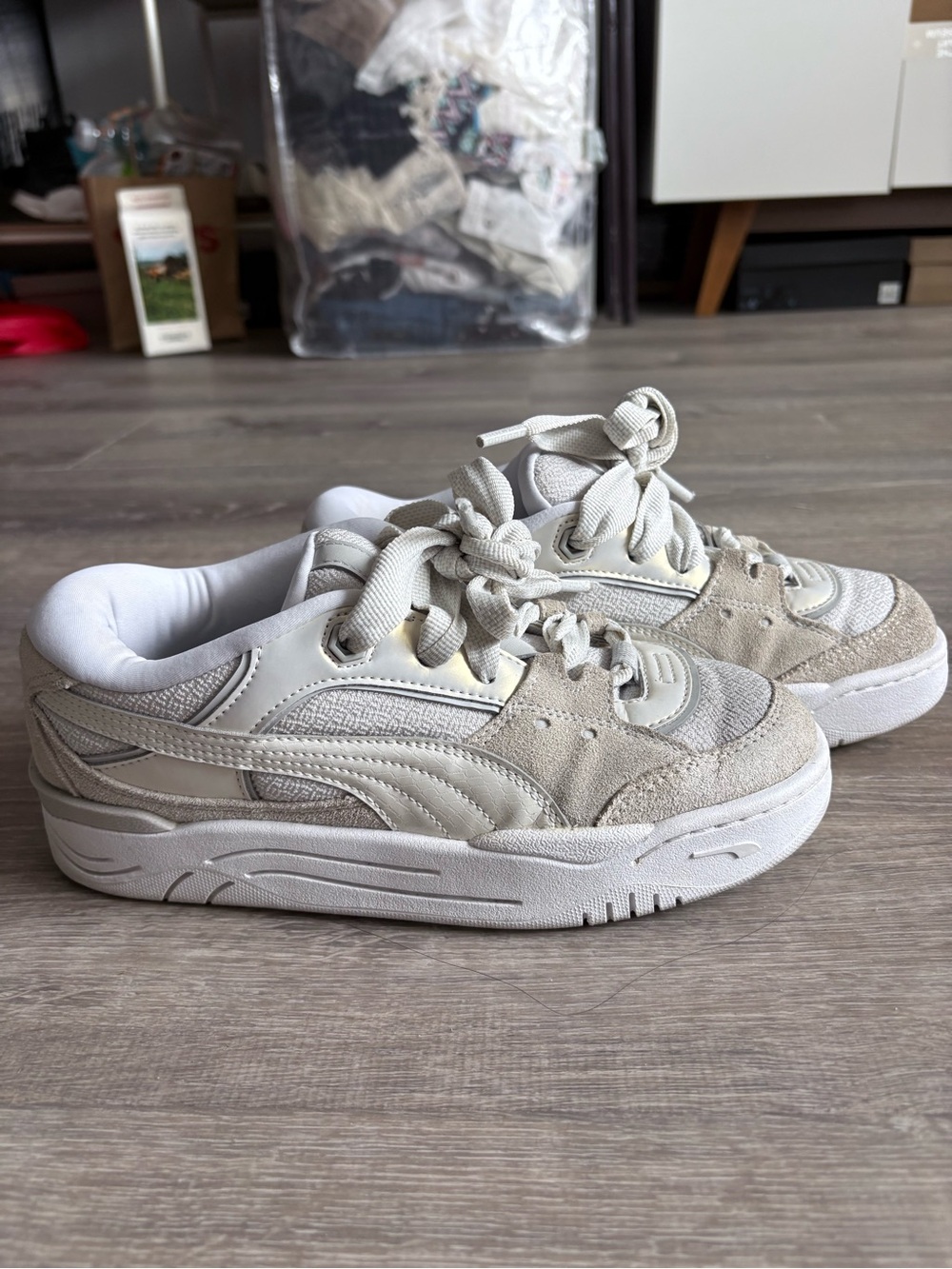 Puma 180 PRM Women's Cream White Sneakers